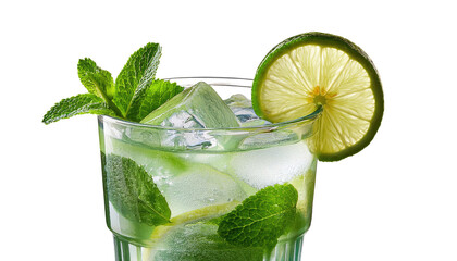 mojito cocktail isolated on white background PNG