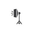 © alekseyvanin - Softbox light on tripod vector icon