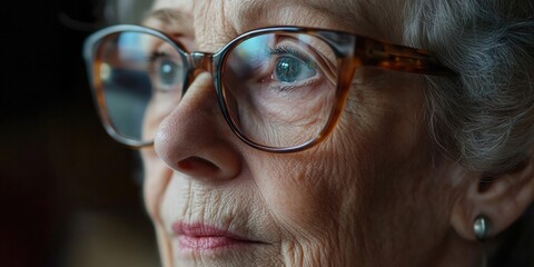 Canvas Print - Person with glasses