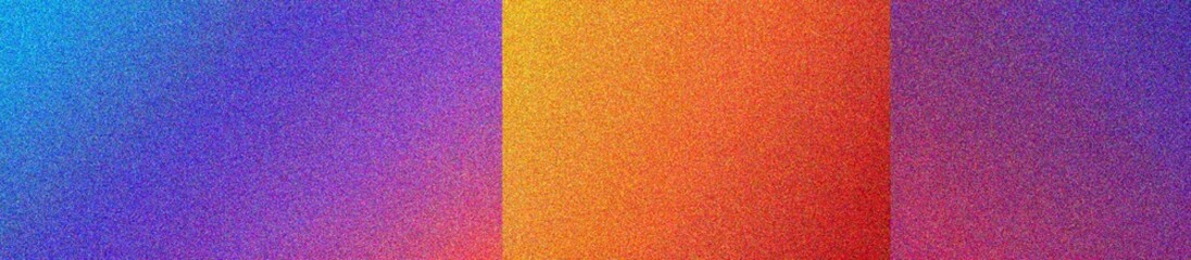 blue, red, orange, yellow, purple grainy gradient background pastel noise texture poster backdrop banner design, copy space