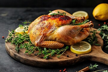 Wall Mural - whole chicken roasted