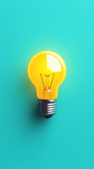 A light bulb, creative inspiration theme