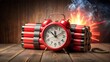 © Bounpaseuth - Dynamite time bomb and copy space for text