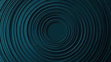 Abstract Teal Concentric Circles Pattern