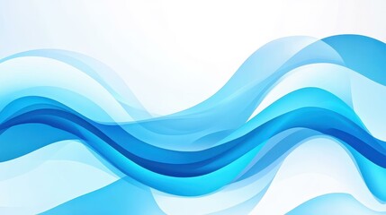 modern blue vector background with flowing waves and textured white elements for a sleek, abstract d