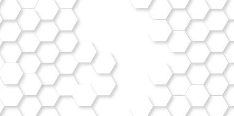 Abstract White Hexagonal Background. Luxury White Pattern. Vector Illustration. 3D Futuristic abstract honeycomb mosaic white background. geometric mesh cell texture. modern futuristic wallpaper.