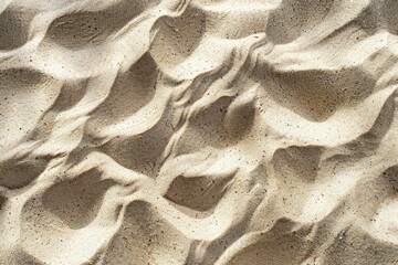 Top view of textured sand surface background