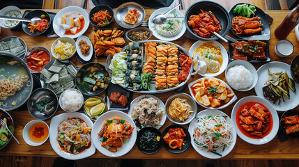 Wall Mural - Korean Cuisine Feast