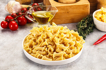 Sticker - Raw dry Italian pasta - campanelle