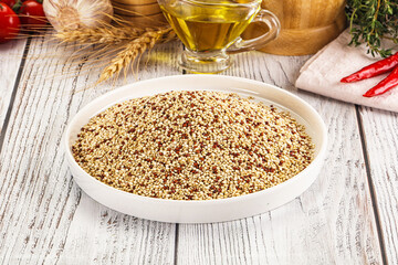 Poster - Raw dry quinoa seeds cereal