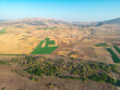 © yalcinsonat - Aerial view of the fields around Karatas Lake in Burdur, Turkey