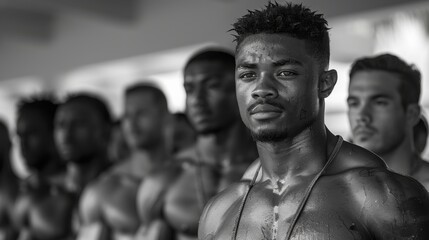 Canvas Print - A motivating photo essay that follows the journey of a group of gym buddies as they train together