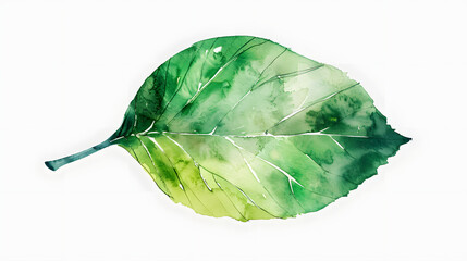 Wall Mural - Deciduous Leaf watercolor style