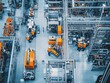 © Daria - High angle view photography of engineers working on modern machinery in a clean factory