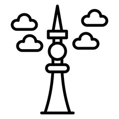 Poster - Fernsehturm Berlin Icon Style