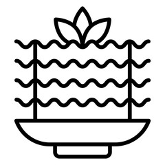 Sticker - Lasagna Icon Style