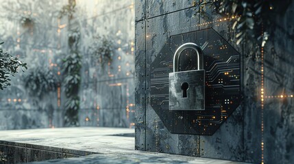 Padlock to show Security Icon Concept