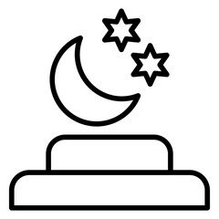 Sticker - Night Light Icon Style