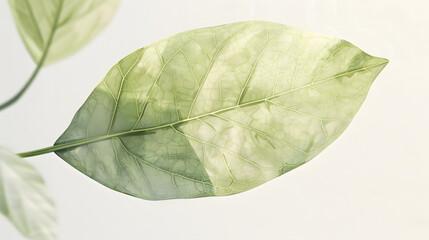 Sticker - Linear Leaf watercolor style