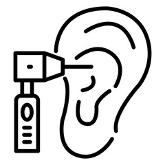 Sticker - Otoscopy Icon Style