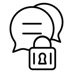 Sticker - Chat Security Icon Style