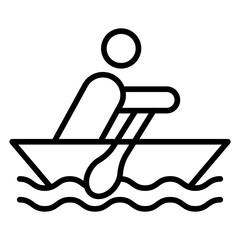 Poster - Boating Icon Style