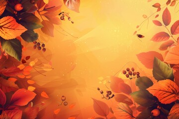 Wall Mural - Artistic autumn abstract backgrounds with space for text, ideal for creative illustrations