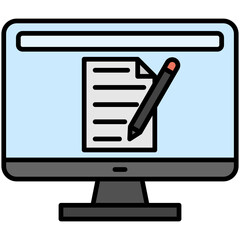 Poster - Blogging Icon