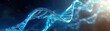 © Nawarat - Glowing DNA strand with abstract molecular structures, Human DNA, molecular genetics and scientific art