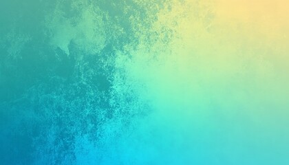 Poster - Abstract Gradient Background with Teal and Yellow Hues.