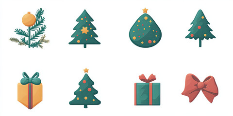 Wall Mural - christmas icons