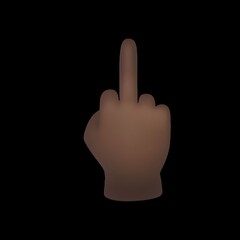 Sticker - Middle Finger Emoji

