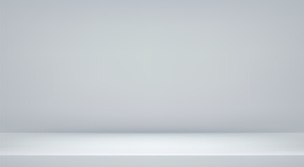 white grey studio room. limbo light background. abstract 3d backdrop for product presentation. minim