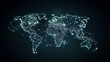 © AIrina - Global Digital Network Map with Connected Nodes, Big Data and AI Concept