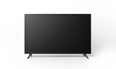Aufkleber - An illustration of a black TV, flat screen plasma with a realistic image of plasma on the wall. A mock up of a black HD led monitor isolated on white background. A presentation on an LCD flat screen