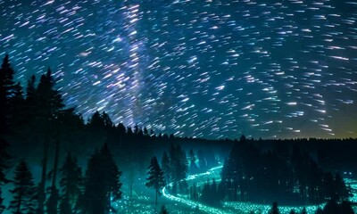 Wall Mural - astrophotography video