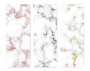 Wall Mural - Set of marble texture backgrounds