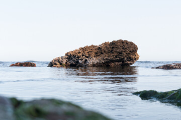 rocks and sea