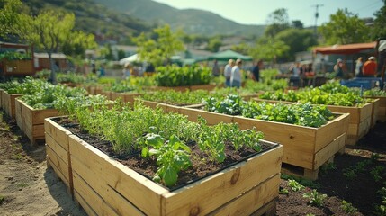 Sticker - Community Garden - Fresh Produce and Greenery