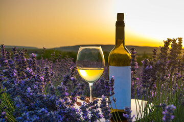 Poster - Wine in lavender