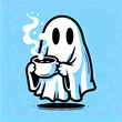 © Visions of Diversity - ghost with a cup of coffee