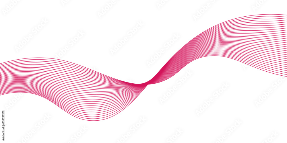 abstract vector red wave lines on white background,Abstract red waves ...