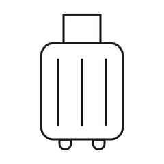 luggage icon vector on white background