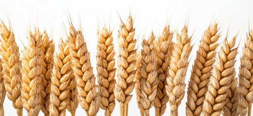 Canvas Print - close up of golden wheat stalks