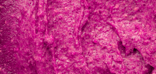 Wall Mural - Berry yoghurt ice cream. Smoothies from fresh fruits and berries. Ice cream texture. Delicious sweet dessert close-up as a background.