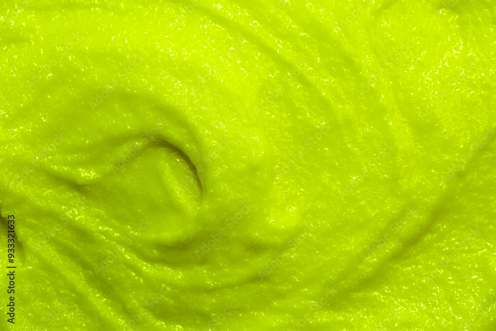 Puree Textrute Baby food, vegetable puree close-up. Green mashed broccoli, spinach and ...