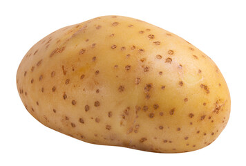 Canvas Print - Fresh potatoes isolated over a white background.