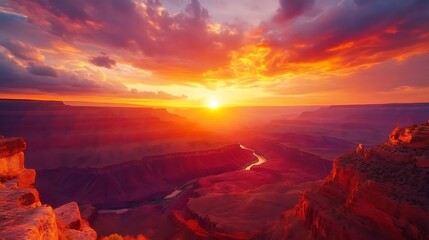 Wall Mural - Grand Canyon Sunset - Beautiful Landscape Photography