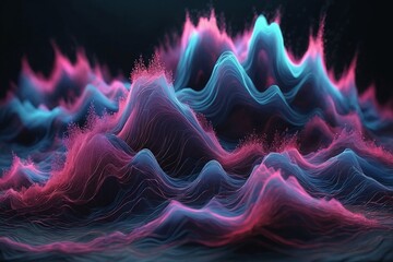 Wall Mural - Abstract Waves Background