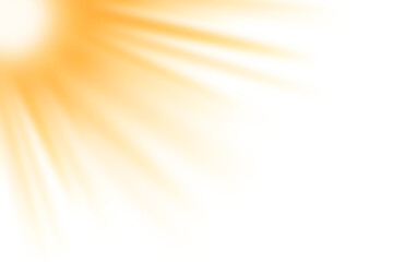 transparent sunlight rays effects isolated on white background. sun png. golden light rays with glar